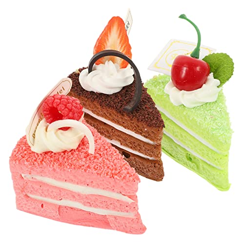 VICASKY 3 Stück Kreative Dessertmodelle Realistische Kuchenornamente aus Hochwertigem PU Material für Schaufenster Hochzeiten Partys und Kreative Dekorationen VICASKY 3 Stück Kreative Dessertmodelle Realistische Kuchenornamente aus Hochwertigem PU Material für Schaufenster Hochzeiten Partys und Kreative Dekorationen von VICASKY