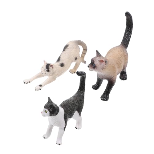 VICASKY 3 Stück Mini-katzenfiguren, Tier-katzenstatue, Entzückende Kätzchen-Figur VICASKY 3 Stück Mini-katzenfiguren, Tier-katzenstatue, Entzückende Kätzchen-Figur von VICASKY