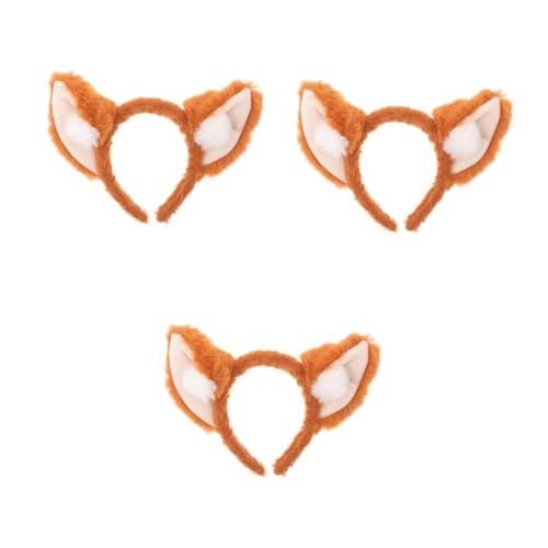 VICASKY 3 Stück Plüsch Fuchsohren Stirnband Handgefertigt Weiches Haaraccessoire Für Mädchen Cosplay Party Kostüm Zubehör Komfortabel Sicher Sitzend Universalgröße VICASKY 3 Stück Plüsch Fuchsohren Stirnband Handgefertigt Weiches Haaraccessoire Für Mädchen Cosplay Party Kostüm Zubehör Komfortabel Sicher Sitzend Universalgröße von VICASKY