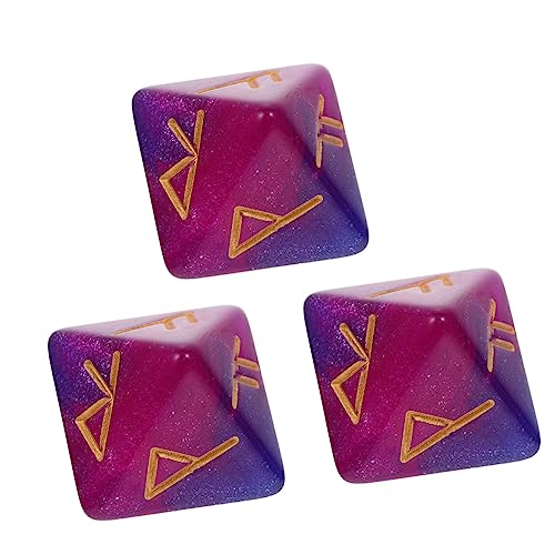 VICASKY 3Stücke Polyhedral Würfel Satz Retro Handspielzeug 8-Seitige Acrylwürfel für Spiele und Deko Glatt und Kompakt für Bars und Familienfeiern VICASKY 3Stücke Polyhedral Würfel Satz Retro Handspielzeug 8-Seitige Acrylwürfel für Spiele und Deko Glatt und Kompakt für Bars und Familienfeiern von VICASKY