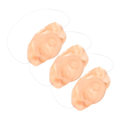 VICASKY 3 Stück Schweinenase Puppenhaus Essen Dekorationen Kostümnase Cosplay Dekorative Schweine Requisite Cosplay Nase Kostümzubehör Falsche Nase von VICASKY