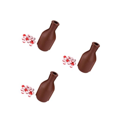 VICASKY 3 Stück Snooker Shaker Flasche Set mit Nummerierten Kugeln und Würfeln Langlebiges Kunststoff Billardzubehör für Pool und Spiele für Party und Heimgebrauch von VICASKY