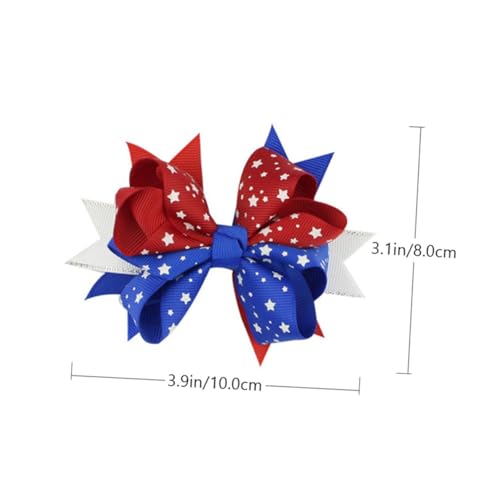 VICASKY 3 Stück Teiliges Haarspangen mit Flaggen Bowknot Design Farbenfroher Haarschmuck für Damen und Mädchen Festlich Auffällig Geeignet für Unabhängigkeitstag und Alltag VICASKY 3 Stück Teiliges Haarspangen mit Flaggen Bowknot Design Farbenfroher Haarschmuck für Damen und Mädchen Festlich Auffällig Geeignet für Unabhängigkeitstag und Alltag von VICASKY