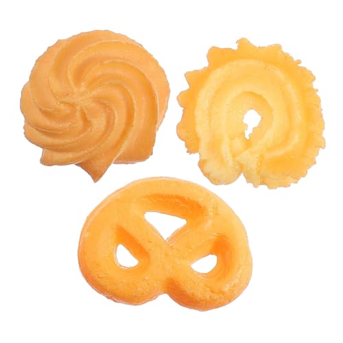 VICASKY 3 Stück Teiliges Künstliche Kekse Dekorationen aus PVC Realistische Fake Cookies Fotorequisiten für Bäckerei Schaufenster und Spielhaus VICASKY 3 Stück Teiliges Künstliche Kekse Dekorationen aus PVC Realistische Fake Cookies Fotorequisiten für Bäckerei Schaufenster und Spielhaus von VICASKY