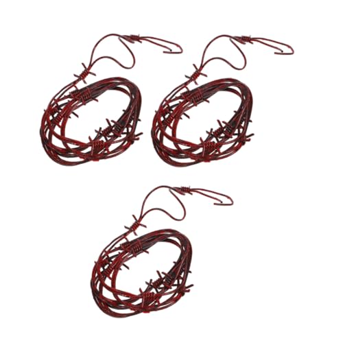VICASKY 3stücke Falscher Stacheldraht Aus Kunststoff Für Halloween-innendekorationen Party-Dekoration Spukhaus-Ausstattung Robuste Requisiten VICASKY 3stücke Falscher Stacheldraht Aus Kunststoff Für Halloween-innendekorationen Party-Dekoration Spukhaus-Ausstattung Robuste Requisiten von VICASKY