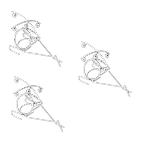 VICASKY 3 Stück Teiliges Mini Metall Balance mit Schwingendem Kugelpendel Kreative Desktop Dekoration für Büro und Zuhause Wissenschaftliches Physikmodell Stressabbau VICASKY 3 Stück Teiliges Mini Metall Balance mit Schwingendem Kugelpendel Kreative Desktop Dekoration für Büro und Zuhause Wissenschaftliches Physikmodell Stressabbau von VICASKY