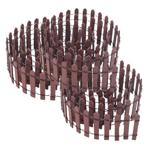 VICASKY 3 Stück Teiliges Miniatur Holzzaun Naturgetreuer Mikro Landschaftszaun Dekorativer Gartenzaun für Puppenhaus Gartenbegrenzung Leichte Installation für Figuren und VICASKY 3 Stück Teiliges Miniatur Holzzaun Naturgetreuer Mikro Landschaftszaun Dekorativer Gartenzaun für Puppenhaus Gartenbegrenzung Leichte Installation für Figuren und von VICASKY