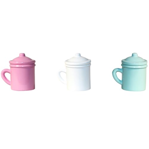 VICASKY 3 Stück Teiliges Miniatur Mundspülbecher Langlebig Glatte Oberfläche Dekoratives Puppenhaus Badezimmerzubehör in Weiß Rosa Blau Vielseitig für Miniatursammlungen und VICASKY 3 Stück Teiliges Miniatur Mundspülbecher Langlebig Glatte Oberfläche Dekoratives Puppenhaus Badezimmerzubehör in Weiß Rosa Blau Vielseitig für Miniatursammlungen und von VICASKY