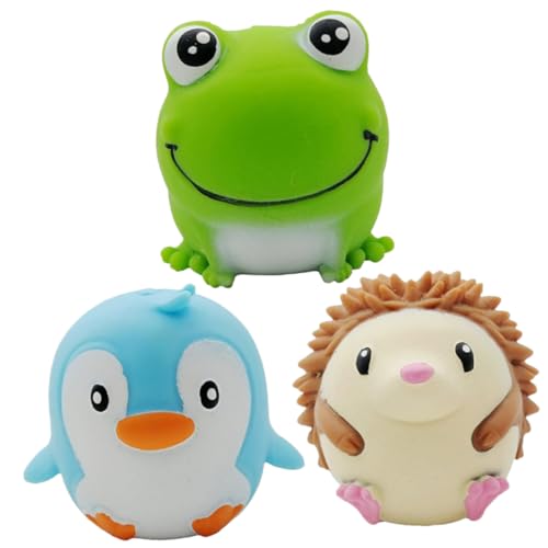VICASKY 3 Stück Teiliges Niedliche Dehnbare Tier Squeeze spielzeuge Lustige Stressabbau Sensory Toys für Erwachsene zur Angst Spannungsreduktion als Dekoration und Geschenk von VICASKY