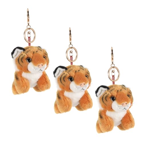 VICASKY 3 Stück Teiliges Plüsch Tiger Schlüsselanhänger Set Niedliches Kuscheltier Anhänger Langlebig Farbecht Leicht Tragbar als Partygeschenk für Rucksack Tasche Geburtstag Shower VICASKY 3 Stück Teiliges Plüsch Tiger Schlüsselanhänger Set Niedliches Kuscheltier Anhänger Langlebig Farbecht Leicht Tragbar als Partygeschenk für Rucksack Tasche Geburtstag Shower von VICASKY