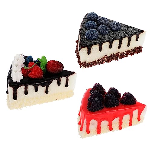 VICASKY 3 Stück Teiliges Set Fake Food Kuchen Modelle Realistische Dekoration für Fotografie Partys und Ausstellungen für Bäckereien und Heimdekoration VICASKY 3 Stück Teiliges Set Fake Food Kuchen Modelle Realistische Dekoration für Fotografie Partys und Ausstellungen für Bäckereien und Heimdekoration von VICASKY