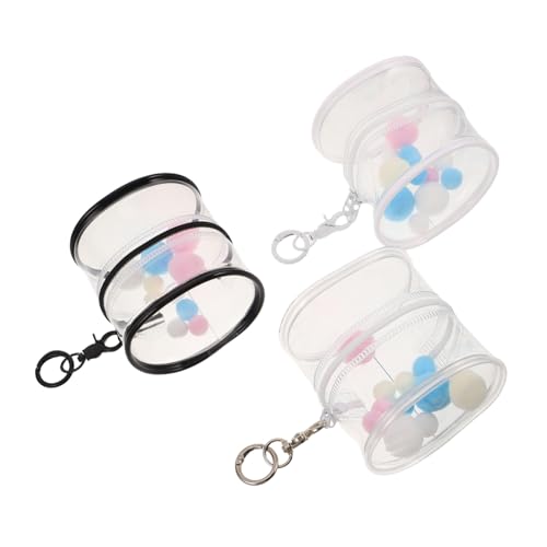 VICASKY 3 Stück Teiliges Transparentes Aufbewahrungsset aus Robustem PVC mit Schlüsselanhänger und Plüschbällen Tragbarer Organizer zum Aufhängen Leicht für Figuren und Puppen Transparent VICASKY 3 Stück Teiliges Transparentes Aufbewahrungsset aus Robustem PVC mit Schlüsselanhänger und Plüschbällen Tragbarer Organizer zum Aufhängen Leicht für Figuren und Puppen Transparent von VICASKY