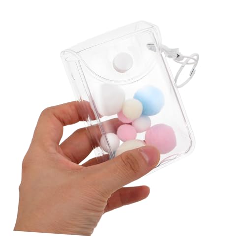 VICASKY 3 Stück Transparente PVC Mini Aufbewahrungstaschen Tragbare Sammler Taschen für Blind Boxes Vielseitige Umhängetasche mit Minimalistischer Optik für Figuren und Lippenstifthalter VICASKY 3 Stück Transparente PVC Mini Aufbewahrungstaschen Tragbare Sammler Taschen für Blind Boxes Vielseitige Umhängetasche mit Minimalistischer Optik für Figuren und Lippenstifthalter von VICASKY