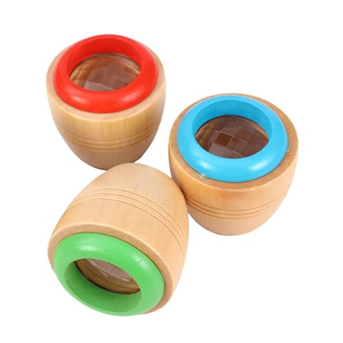 VICASKY Kinderspielzeug 3-teiliges Kaleidoskop-Spielzeug Aus Holz Lernspielzeug Rotierendes Für Kinder Ab 3 Jahren Zufällige Farbe VICASKY Kinderspielzeug 3-teiliges Kaleidoskop-Spielzeug Aus Holz Lernspielzeug Rotierendes Für Kinder Ab 3 Jahren Zufällige Farbe von VICASKY