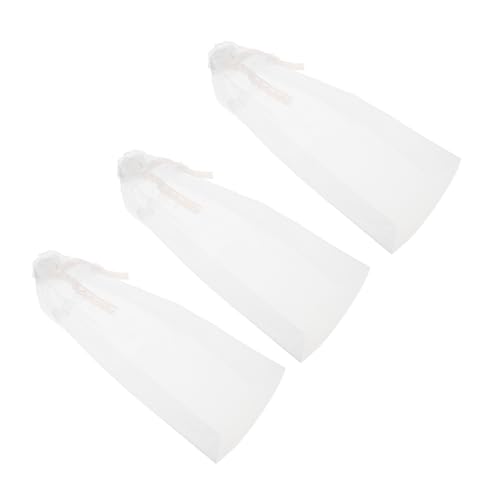 VICASKY 3 Stücke Teiliges Puppen-hochzeitskopfschmuck- Wiederverwendbarer Leichter Tüllschleier mit Spitzenrand Zartes Brautschleier-Accessoire für Verschiedene Puppenmodelle für VICASKY 3 Stücke Teiliges Puppen-hochzeitskopfschmuck- Wiederverwendbarer Leichter Tüllschleier mit Spitzenrand Zartes Brautschleier-Accessoire für Verschiedene Puppenmodelle für von VICASKY