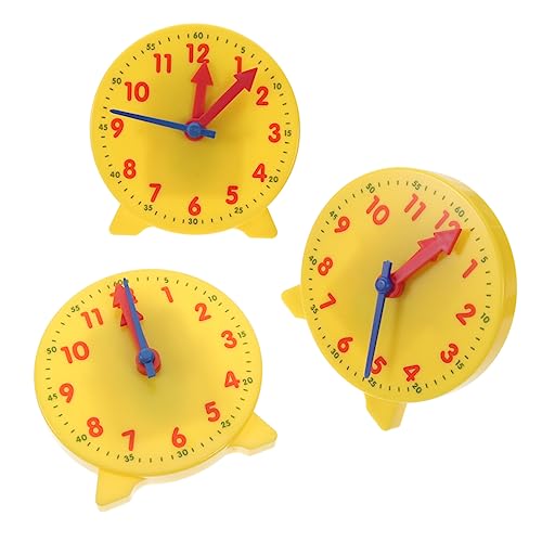 VICASKY 3 Stücke Uhr Lernen Zu Lesen Uhr Spielzeug Für Jungen Und Mädchen Lehr Spielzeug Zufällige Farbe von VICASKY