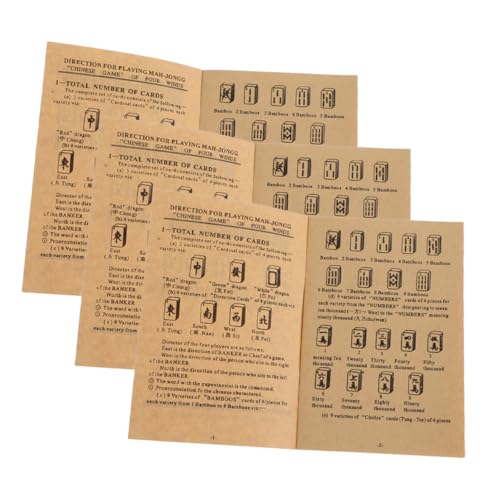 VICASKY 3-teiliges Chinesisches Mahjong-Spiel: Umfassendes Anleitungsbuch, Detailliertes Chinesisches Mahjong-lernhandbuch, Ideal Für Anfänger VICASKY 3-teiliges Chinesisches Mahjong-Spiel: Umfassendes Anleitungsbuch, Detailliertes Chinesisches Mahjong-lernhandbuch, Ideal Für Anfänger von VICASKY