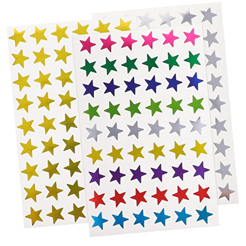 VICASKY 30 Blatt Bunte Sternaufkleber Aufkleber Stickers for Fantasievolle Aufkleber Stern Aufkleber Vielseitige Sticker dekorative kinderaufkleber Sterne-Aufkleber Papier von VICASKY