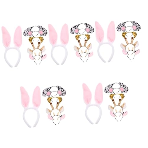 VICASKY 30 Stck. Teiliges Cartoon Tier Haarreifen für Weiche Plüsch Stirnbänder mit Hund Giraffe Tiger Maus Kuh und Hase Kreative Party und Karnevalsaccessoires für Kostüm und Fasching VICASKY 30 Stck. Teiliges Cartoon Tier Haarreifen für Weiche Plüsch Stirnbänder mit Hund Giraffe Tiger Maus Kuh und Hase Kreative Party und Karnevalsaccessoires für Kostüm und Fasching von VICASKY