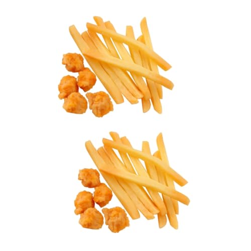 VICASKY 30 Stck. Teiliges Künstliche Pommes Frites Hähnchen Modellspielzeug für Realistische Nachbildung von Fast Food für Spielküche Deko und Restaurantanzeigen VICASKY 30 Stck. Teiliges Künstliche Pommes Frites Hähnchen Modellspielzeug für Realistische Nachbildung von Fast Food für Spielküche Deko und Restaurantanzeigen von VICASKY