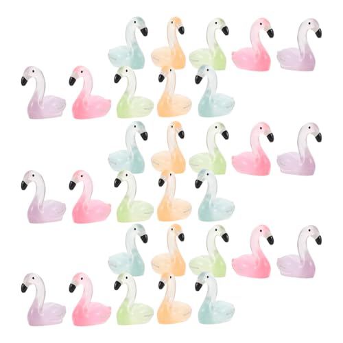 VICASKY 30 Stück Miniatur Flamingo Figurinen Nachleuchtende Resin Deko für Garten Tischdekoration für Mikro Landschaften und Kreative Projekte VICASKY 30 Stück Miniatur Flamingo Figurinen Nachleuchtende Resin Deko für Garten Tischdekoration für Mikro Landschaften und Kreative Projekte von VICASKY