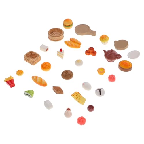 VICASKY 30 Stück Miniatur-mikro-lebensmittelmodelle, Mini-lebensmittelspielzeug, Miniatur-lebensmittelfigur, Puppenhauszubehör, Gemischter Stil VICASKY 30 Stück Miniatur-mikro-lebensmittelmodelle, Mini-lebensmittelspielzeug, Miniatur-lebensmittelfigur, Puppenhauszubehör, Gemischter Stil von VICASKY