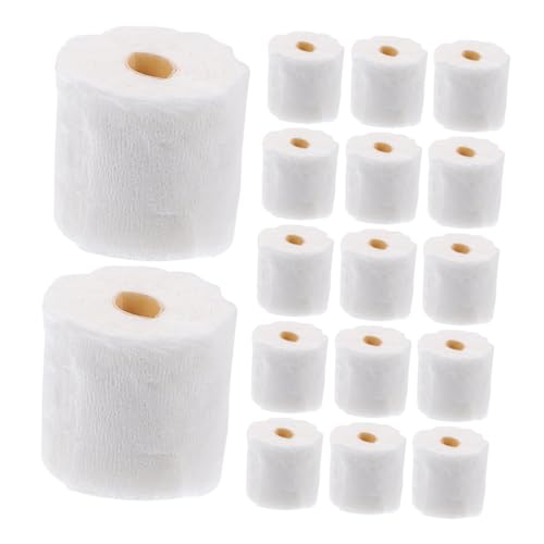 VICASKY 30 Stück Miniaturmodelle Toilettenpapier Teiliges Realistische Badezimmer Dekoration für Puppenhäuser Hochwertige Nachbildung von Papierhandtüchern für Möbel und Zubehör von VICASKY