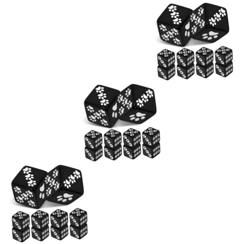 VICASKY 30 Stück Punktwürfel Cartoon Würfel Würfel Layouts Harz Kleine Würfel Würfel Großpackung Party Zubehör Würfel Würfel Spielwürfel Mehrseitige Würfel Brettspiel von VICASKY