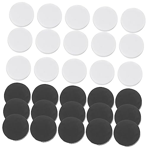 VICASKY 30 Stück Runde Schach Ersatzteile Schwarz und Weiß Spielsteine für Schachspiele und Brettspiele Praktische Zubehörteile für Erwachsene VICASKY 30 Stück Runde Schach Ersatzteile Schwarz und Weiß Spielsteine für Schachspiele und Brettspiele Praktische Zubehörteile für Erwachsene von VICASKY