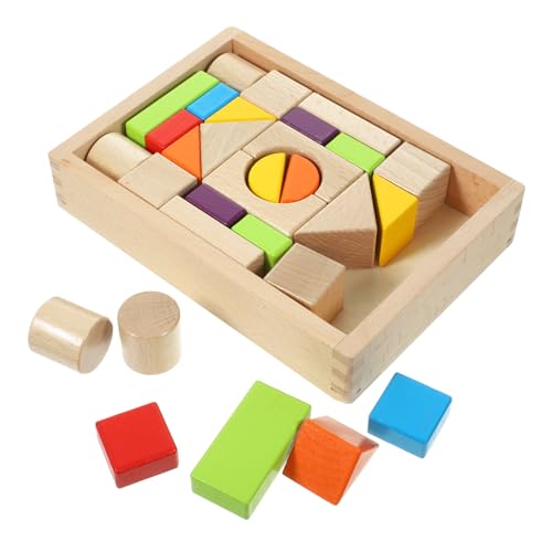 VICASKY 30 Stück Teiliges Holz Bausteine Set für Pädagogisches Formwahrnehmung für Kleinkinder zur Verbesserung der Hand Augen Koordination und Konzentration VICASKY 30 Stück Teiliges Holz Bausteine Set für Pädagogisches Formwahrnehmung für Kleinkinder zur Verbesserung der Hand Augen Koordination und Konzentration von VICASKY
