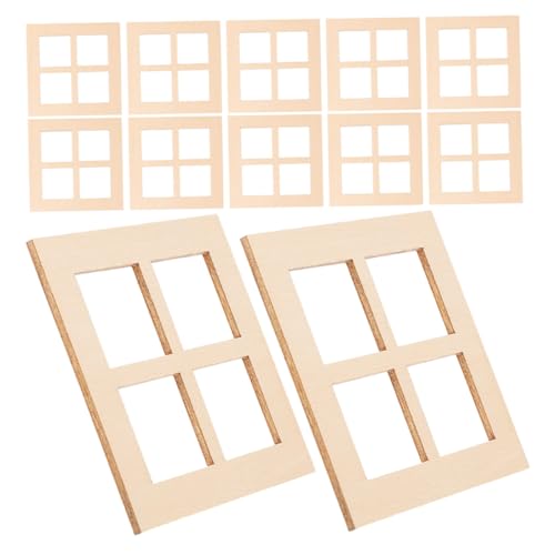 VICASKY 30 Teiliges Miniatur Holzfenster mit Scheiben für Puppenhaus DIY Holzfensterrahmen Realistische Miniatur Holzfensterläden Geeignet für Bastelprojekte und Puppenhausmöbel VICASKY 30 Teiliges Miniatur Holzfenster mit Scheiben für Puppenhaus DIY Holzfensterrahmen Realistische Miniatur Holzfensterläden Geeignet für Bastelprojekte und Puppenhausmöbel von VICASKY