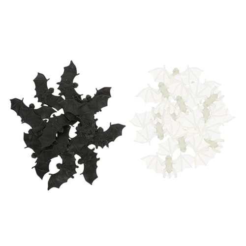 VICASKY 30St Fledermaus- Halloween Halloween assecoires Bat Toys Aufkleber Streich Fledermaus realistische Fledermausrequisite Simulation Fledermaus Requisit Plastik von VICASKY