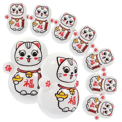 VICASKY 30St Glückskatzenbecher Ostern-Dekorationsset Verschachtelung Sieb Netz Animal Figures Cartoon cat Fenster kleines Glückskatzendekor Exquisite Katzendekoration Eisenkugel VICASKY 30St Glückskatzenbecher Ostern-Dekorationsset Verschachtelung Sieb Netz Animal Figures Cartoon cat Fenster kleines Glückskatzendekor Exquisite Katzendekoration Eisenkugel von VICASKY