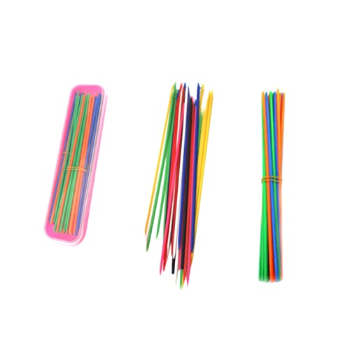 VICASKY Pickup-Sticks-Set mit Aufbewahrungsbox Lernspiele Spielstäbe für Interaktives Eltern- -Spielen von VICASKY