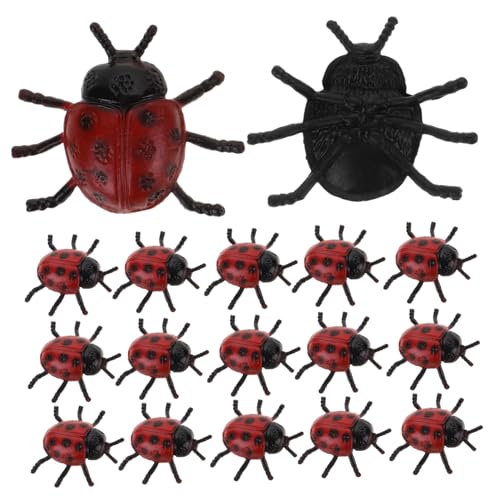 VICASKY 30Stücke Realistische Marienkäfer Lebensechte Modelle für Halloween Dekoration und Scherze Gruselige Party Requisiten von VICASKY