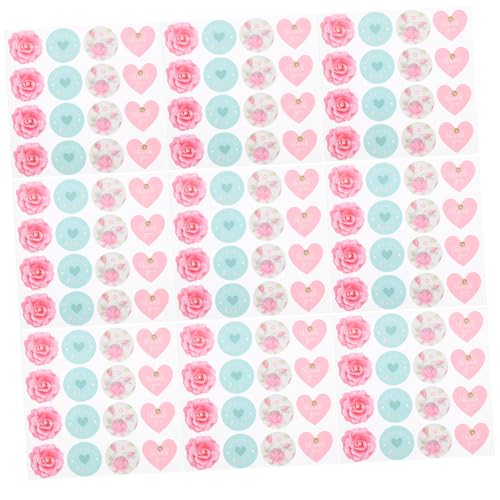 VICASKY 32 Blatt Geschenkaufkleber Für Den Haushalt Runder Siegelaufkleber Dekorativer Etikettenaufkleber Blumenaufkleber Etikettenaufkleber Für Verpackungen Oberflächenheller Film VICASKY 32 Blatt Geschenkaufkleber Für Den Haushalt Runder Siegelaufkleber Dekorativer Etikettenaufkleber Blumenaufkleber Etikettenaufkleber Für Verpackungen Oberflächenheller Film von VICASKY