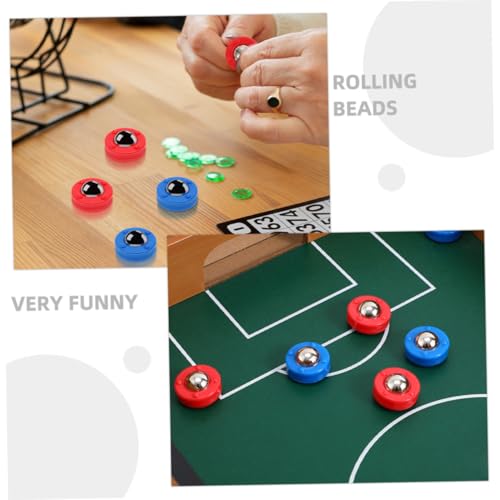 VICASKY 32 Stück Teiliges Shuffleboard Zubehör mit Robusten Mini Rollperlen und Pucks für Familienspiele und Tischspiele Langlebig Einfach zu Handhaben für Spannende Brettspielabende von VICASKY