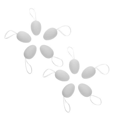 VICASKY 36St bemalte Eier Cool Gadgets klein Bausätze matschig bastelset basteln für basteln zu ostern easter presents Eierschale selber basteln Ostereierschale Plastik Weiß von VICASKY