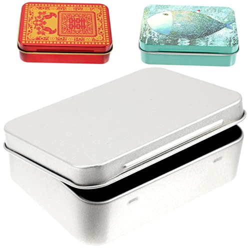 VICASKY 3Er-Box Pokerbox Spielkartenhalter Kartenspiel Masse Trading Card Box Trading Card case schluesselkasten schlusselkasten Blechdose für zu Hause Vorratskanister aus Weißblech Eisen von VICASKY