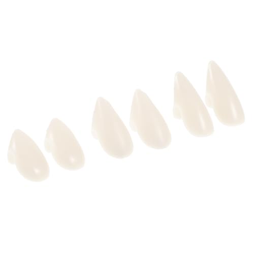 VICASKY 3Paare Vampirzähne Kostümzähne Fake Zähne für Cosplay Halloween Requisiten Medizinisches Harz Sicher und Unisex für Vampire und Werwölfe VICASKY 3Paare Vampirzähne Kostümzähne Fake Zähne für Cosplay Halloween Requisiten Medizinisches Harz Sicher und Unisex für Vampire und Werwölfe von VICASKY