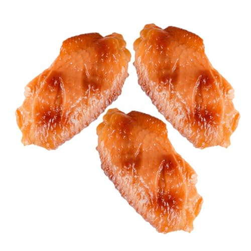 VICASKY 3Pcs Simulierte Hühnerflügel-Ornamente simulierte Hähnchenkeulen Wasserspender für Hühner Huhn Vorsicht vor Hühnchen Essen Hühnerflügel-Stütze simulierter Hühnerflügel PVC Brown VICASKY 3Pcs Simulierte Hühnerflügel-Ornamente simulierte Hähnchenkeulen Wasserspender für Hühner Huhn Vorsicht vor Hühnchen Essen Hühnerflügel-Stütze simulierter Hühnerflügel PVC Brown von VICASKY