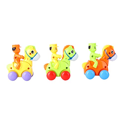 VICASKY Aufziehbare Spielzeugautos – Frühpädagogisches Babyspielzeug Tiermodellauto-Set Kinder von VICASKY