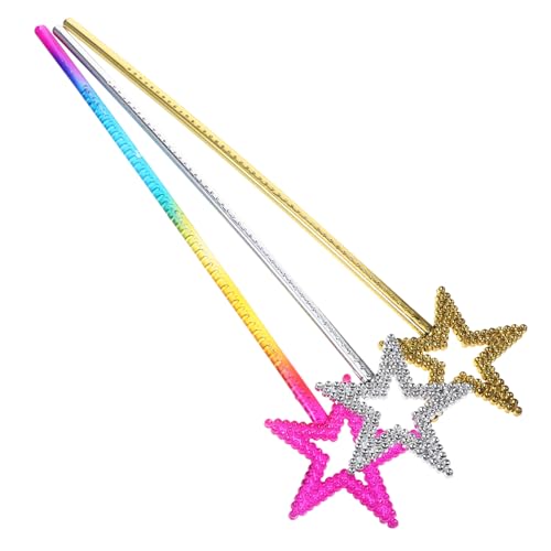 VICASKY 3St Engel Zauberstab Fairy Wand ' Party Favours geburtstagsdeko kindergeschenk Fee Puppenhaus Star Zauberstab Partybevorzugung kleine Requisiten Harz von VICASKY