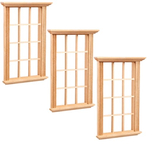 VICASKY 3St Modell Fensterrahmen Mini Möbel Minifenster für Gartenminiaturen Puppenmöbel Miniaturfenster Mini- -Fensterrahmen Mini-Fenster Miniatur-Dinge Miniaturmöbel Holz VICASKY 3St Modell Fensterrahmen Mini Möbel Minifenster für Gartenminiaturen Puppenmöbel Miniaturfenster Mini- -Fensterrahmen Mini-Fenster Miniatur-Dinge Miniaturmöbel Holz von VICASKY