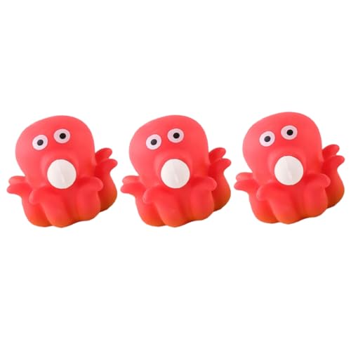 VICASKY 3St Prise Musik für kinderspielzeug Squeeze quetschies Children Toys Oktopus dehnbares Tierquetschspielzeug rot von VICASKY