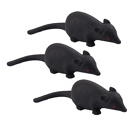 VICASKY 3St Simulationsmaus Becherspielzeug für Katze liefert Bagel kinderspielzeug Stressspielzeug in Rattenform -Squeeze- Plastik Black VICASKY 3St Simulationsmaus Becherspielzeug für Katze liefert Bagel kinderspielzeug Stressspielzeug in Rattenform -Squeeze- Plastik Black von VICASKY