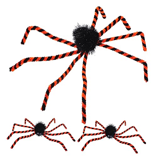 VICASKY 3St Tierbrosche große Spinnenbroschen Kostüm Broschennadel Tier Brosche Reize Halloween Haarschmuck Halloween Costume Halloween Spinnen Vintage-Brosche Halloween-Brosche Stoff von VICASKY