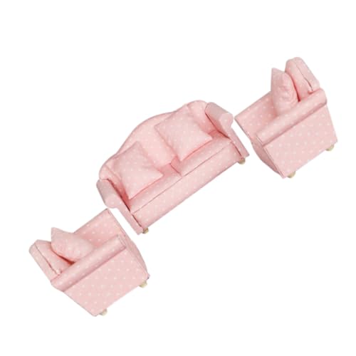 VICASKY 3St dreiteilige Sofagarnitur deko spielhaus zubehör draußen zubehör puppenhaus puppenhauszubehör Puppenhaus Dekoration Ringständer Mini-Sofa Stoff Rosa VICASKY 3St dreiteilige Sofagarnitur deko spielhaus zubehör draußen zubehör puppenhaus puppenhauszubehör Puppenhaus Dekoration Ringständer Mini-Sofa Stoff Rosa von VICASKY