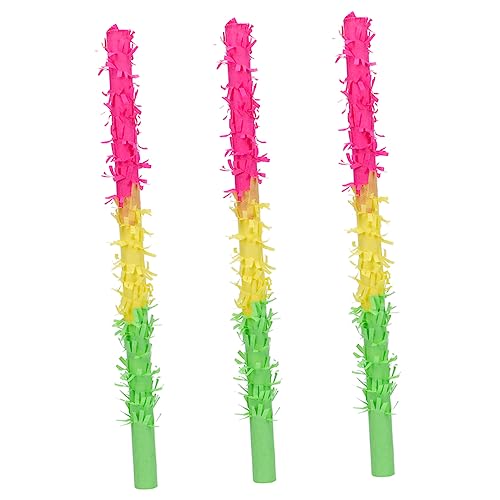VICASKY 3 Stücke Papier Sticks Kinder Geburtstag Partei Liefert Karneval Spiele Stick Für Jungen Mädchen von VICASKY