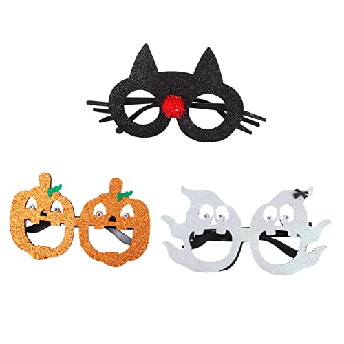VICASKY 3Stücke Halloween Brillen für Lustige Kostümbrillen mit Kürbis und Party Dekoration für Halloween Feiern und Cosplay VICASKY 3Stücke Halloween Brillen für Lustige Kostümbrillen mit Kürbis und Party Dekoration für Halloween Feiern und Cosplay von VICASKY